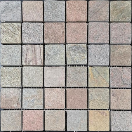 Copper Quartzite Square 48mm Natural Face Mosaic