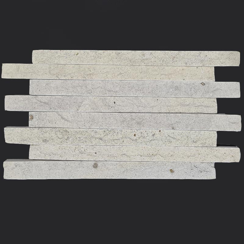 Chiselled White Andesite Tile
