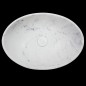 Carrara Honed Oval Marble Basin With Matching Pop-Up Waste