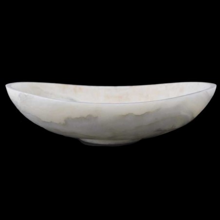 Green Onyx Honed Oval Concave Design Basin 3899 With Matching Pop-Up Waste