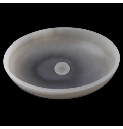 Smoke Onyx Honed Oval Basin 3906 With Matching Pop-Up Waste