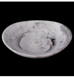 Smoke Onyx Honed Oval Concave Design Basin 3891 With Matching Pop-Up Waste