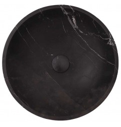 Pietra Grey Honed Round Basin Limestone 3951