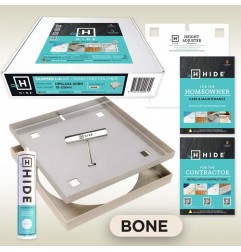 Hide Pool Skimmer Lid Kit 342mm (Stainless/Polymer) Bone