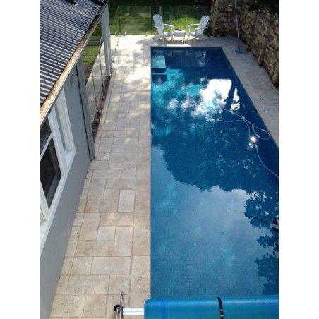 Classico Medium French Pattern Tumbled Travertine Tile 12mm