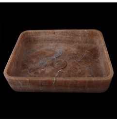 Chocolate Onyx Honed Rectangle Basin 3803 With Matching Pop-Up Waste