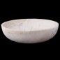 Pearl White Onyx Honed Oval Basin 4011 With Matching Pop-Up Waste
