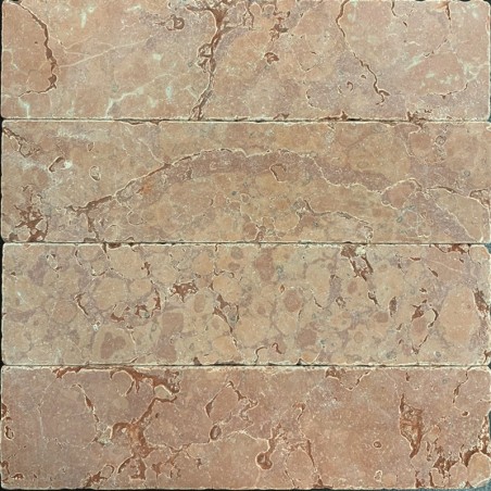 Rosso Verona Tumbled Marble Tile 300x75