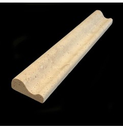 Classico Filled Honed Bullnose Capping Travertine 305x50