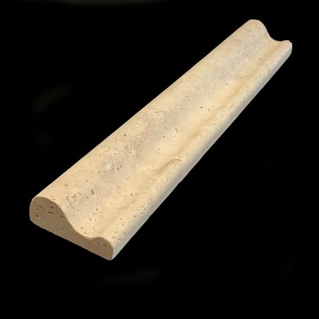 Classico Filled Honed Bullnose Capping Travertine 305x50