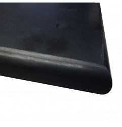 Nero Marquina Honed Bullnose Step Tread Marble