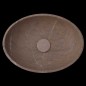 Bianca Perla Honed Oval Basin Limestone 4048 With Matching Pop-Up Waste