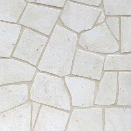 Crema Luminous Tumbled Crazy Pattern 30mm Limestone