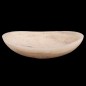 White Onyx Honed Oval Basin Concave Design 4259 With Matching Pop-Up Waste