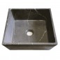 Pietra Grey Honed Tapered Square Basin Marble 1497