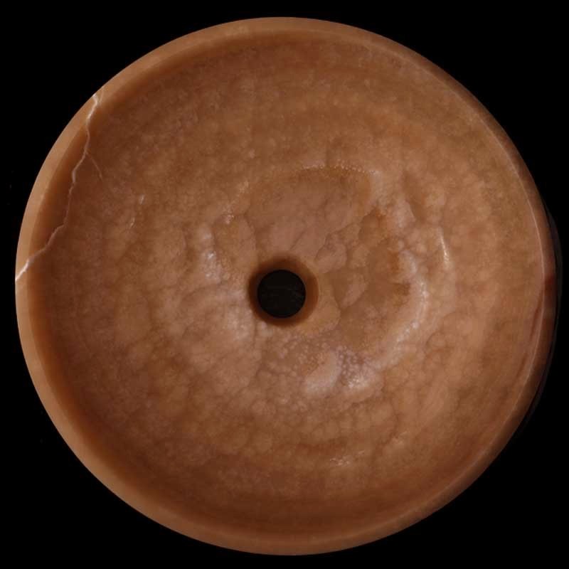 Chocolate Onyx Honed Round Basin 3535