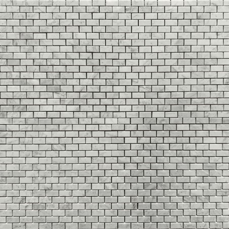 Carrara Mini Brickbond Honed Marble Mosaic Tiles 32x15