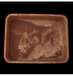 Chocolate Onyx Honed Rectangle Basin 3797 With Matching Pop-Up Waste