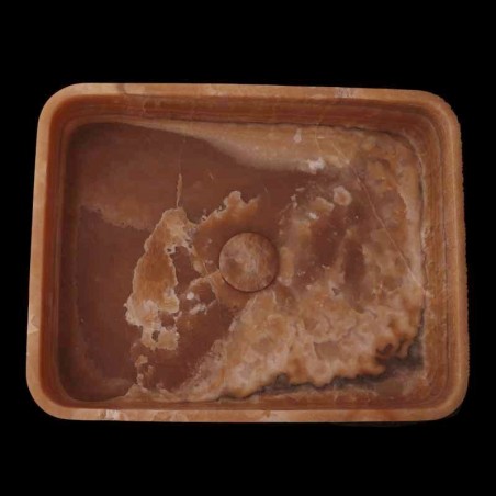 Chocolate Onyx Honed Rectangle Basin 3797 With Matching Pop-Up Waste