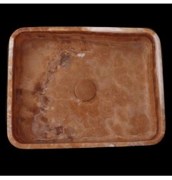 Chocolate Onyx Honed Rectangle Basin 3799 With Matching Pop-Up Waste