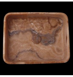 Chocolate Onyx Honed Rectangle Basin 3801 With Matching Pop-Up Waste