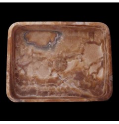 Chocolate Onyx Honed Rectangle Basin 3804 With Matching Pop-Up Waste