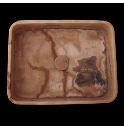 Chocolate Onyx Honed Rectangle Basin 3794 With Matching Pop-Up Waste
