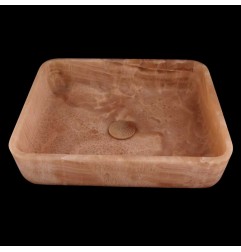Chocolate Onyx Honed Rectangle Basin 4221 With Matching Pop-Up Waste