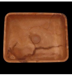 Chocolate Onyx Honed Rectangle Basin 4234 With Matching Pop-Up Waste