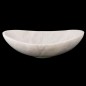Bianca Luminous Honed Oval Concave Design Basin 4157 With Matching Pop-Up Waste