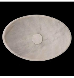 Bianca Luminous Honed Oval Concave Design Basin 4158