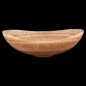 Chocolate Onyx Honed Oval Concave Design Basin 4123 With Matching Pop-Up Waste