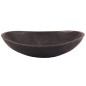 Pietra Grey Honed Oval Concave Design Basin Limestone 4104 With Matching Pop-Up Waste