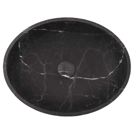 Nero Marquina Honed Oval Basin Marble 2470