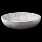 Persian White Honed Oval Basin Marble 4082 With Pop-Up Waste