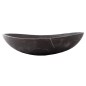 Pietra Grey Honed Oval Concave Design Basin Limestone 3988 With Matching Pop-Up Waste