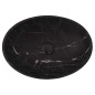 Nero Marquina Honed Oval Concave Design Basin Marble 3991 With Matching Pop-Up Waste
