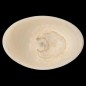 White Onyx Honed Oval Basin Concave Design 4128 With Matching Pop-Up Waste