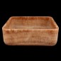 Chocolate Onyx Honed Square Basin 4120 With Matching Pop-Up Waste