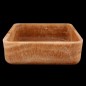 Chocolate Onyx Honed Square Basin 4122 With Matching Pop-Up Waste