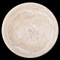 Pearl White Onyx Honed Round Basin 3945 With Matching Pop-Up Waste