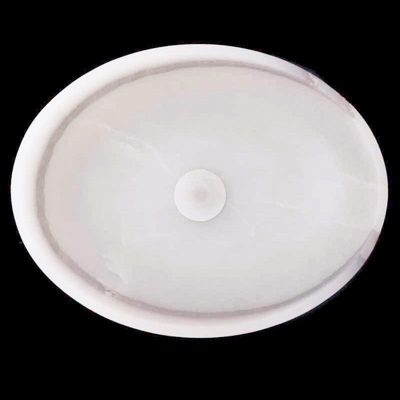 Smoke Onyx Honed Oval Basin 4005 With Matching Pop-Up Waste