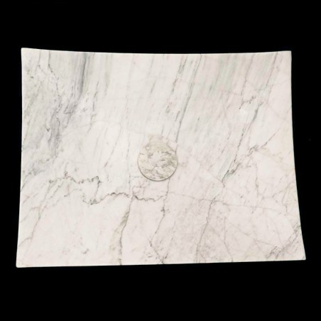 Persian White Honed Plate Design Basin Marble 4196