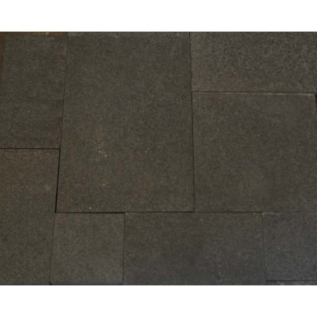 Diamond Black Flamed French Pattern Granite Tiles 20mm