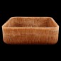 Chocolate Onyx Honed Square Basin 4117 With Matching Pop-Up Waste