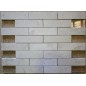 New Botticino Interlocking Honed Marble Mosaic Tiles 150x40