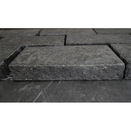 Diamond Black Flamed Brick Pattern Cobblestone Granite 200x100x30