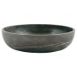 Pietra Grey Honed Oval Basin Limestone 4284 With Matching Stone Pop-Up Waste
