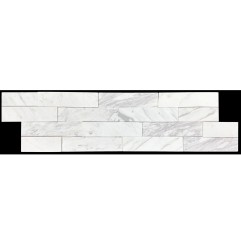 Volakas White Marble Honed Z Panel Stacked Stone