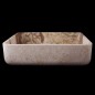 White Tiger Onyx Honed Rectangle Basin 4008 With Matching Pop-Up Waste